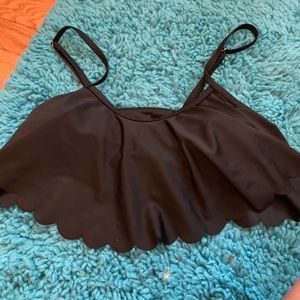 Black bathing suit top